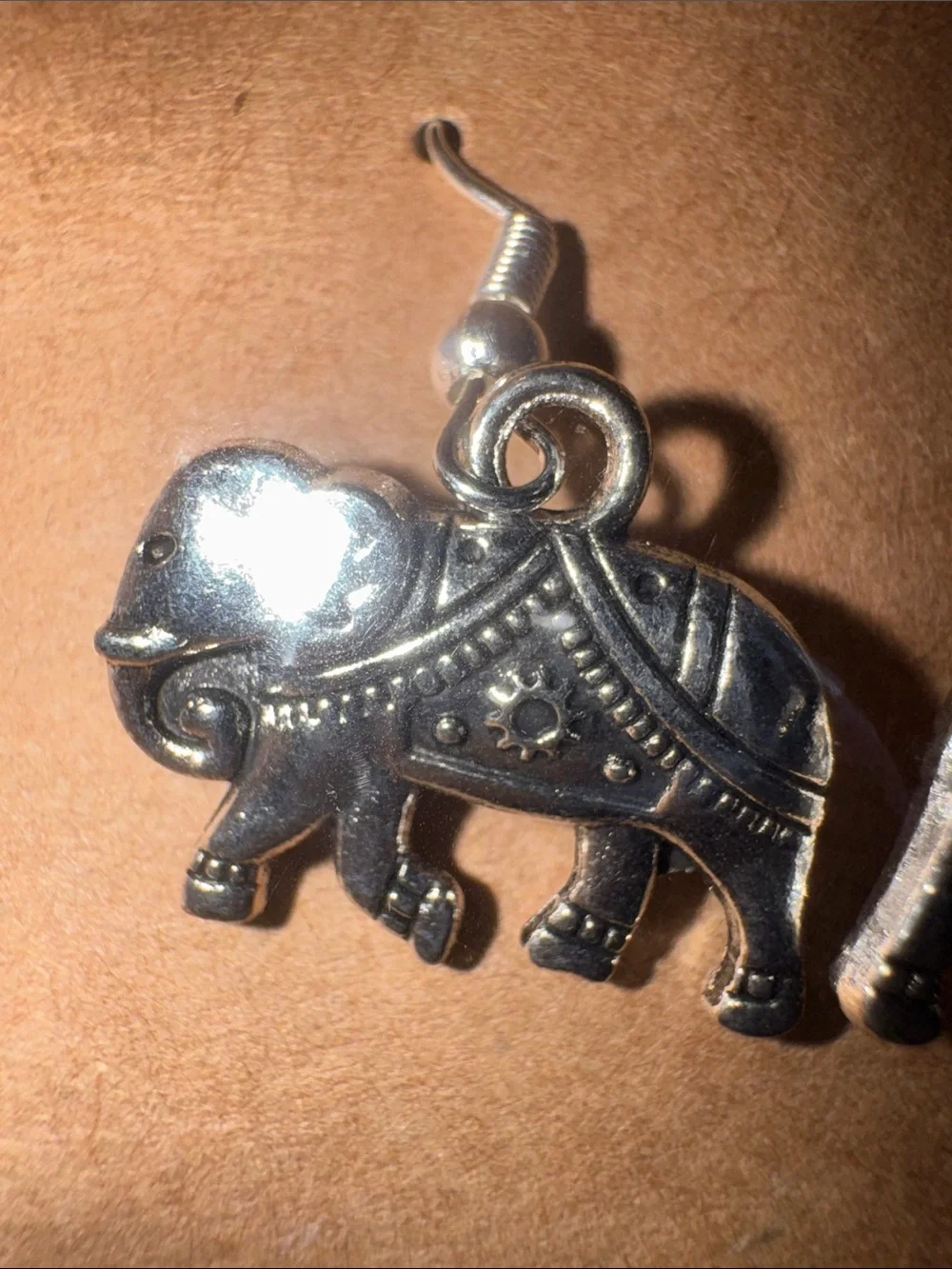 Silver Elephant Dangle Earrings - Women Jewelry Earrings